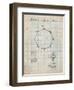 Drum Key Holder Patent-Cole Borders-Framed Art Print