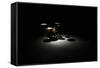 Drum Kit, Elevated View-Thomas Northcut-Framed Stretched Canvas