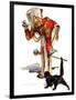 "Drum Major and Black Cat,"May 28, 1938-Samuel Nelson Abbott-Framed Giclee Print