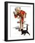 "Drum Major and Black Cat,"May 28, 1938-Samuel Nelson Abbott-Framed Giclee Print