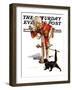"Drum Major and Black Cat," Saturday Evening Post Cover, May 28, 1938-Samuel Nelson Abbott-Framed Giclee Print