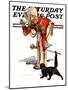 "Drum Major and Black Cat," Saturday Evening Post Cover, May 28, 1938-Samuel Nelson Abbott-Mounted Giclee Print