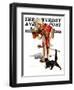 "Drum Major and Black Cat," Saturday Evening Post Cover, May 28, 1938-Samuel Nelson Abbott-Framed Giclee Print