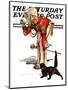 "Drum Major and Black Cat," Saturday Evening Post Cover, May 28, 1938-Samuel Nelson Abbott-Mounted Giclee Print