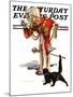 "Drum Major and Black Cat," Saturday Evening Post Cover, May 28, 1938-Samuel Nelson Abbott-Mounted Giclee Print