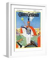 "Drum Major," Country Gentleman Cover, October 1, 1932-Hallman-Framed Giclee Print