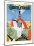 "Drum Major," Country Gentleman Cover, October 1, 1932-Hallman-Mounted Giclee Print