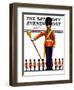 "Drum Major," Saturday Evening Post Cover, October 27, 1934-Edgar Franklin Wittmack-Framed Giclee Print