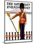 "Drum Major," Saturday Evening Post Cover, October 27, 1934-Edgar Franklin Wittmack-Mounted Giclee Print