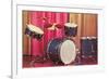 Drum Set, Retro-null-Framed Premium Giclee Print