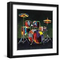 Drum Set-Elli Milan-Framed Art Print