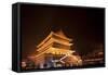 Drum Tower at Night-Paul Souders-Framed Stretched Canvas