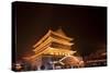 Drum Tower at Night-Paul Souders-Stretched Canvas