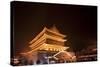 Drum Tower at Night-Paul Souders-Stretched Canvas