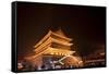 Drum Tower at Night-Paul Souders-Framed Stretched Canvas