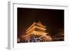 Drum Tower at Night-Paul Souders-Framed Photographic Print