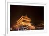 Drum Tower at Night-Paul Souders-Framed Photographic Print