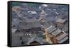 Drum Tower at Rongjiang, Guizhou Province, China, Asia-Bruno Morandi-Framed Stretched Canvas