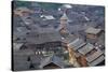 Drum Tower at Rongjiang, Guizhou Province, China, Asia-Bruno Morandi-Stretched Canvas