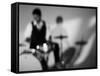 Drummer 1 BW-John Gusky-Framed Stretched Canvas