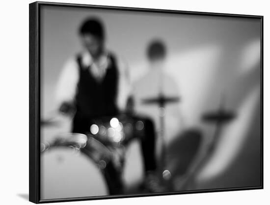 Drummer 1 BW-John Gusky-Framed Photographic Print