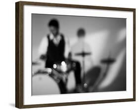 Drummer 1 BW-John Gusky-Framed Photographic Print