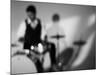Drummer 1 BW-John Gusky-Mounted Photographic Print