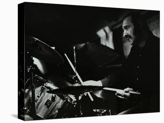 Drummer Alan Jackson Playing at the Stables, Wavendon, Buckinghamshire-Denis Williams-Stretched Canvas