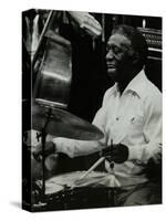 Drummer Art Blakey Playing at the Forum Theatre, Hatfield, Hertfordshire, 1978-Denis Williams-Stretched Canvas