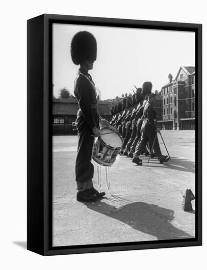 Drummer Beating in Time with Metronome-Cornell Capa-Framed Stretched Canvas