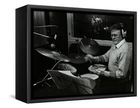 Drummer Bobby Orr at the Ted Taylor Recording Studio, London, 12 January 1988-Denis Williams-Framed Stretched Canvas