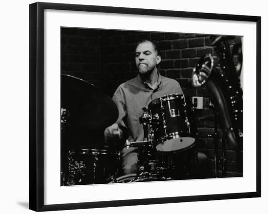 Drummer Derek Gale Playing at the Fairway, Welwyn Garden City, Hertfordshire, 31 October 1999-Denis Williams-Framed Photographic Print