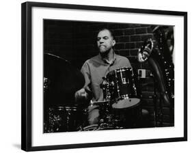 Drummer Derek Gale Playing at the Fairway, Welwyn Garden City, Hertfordshire, 31 October 1999-Denis Williams-Framed Photographic Print