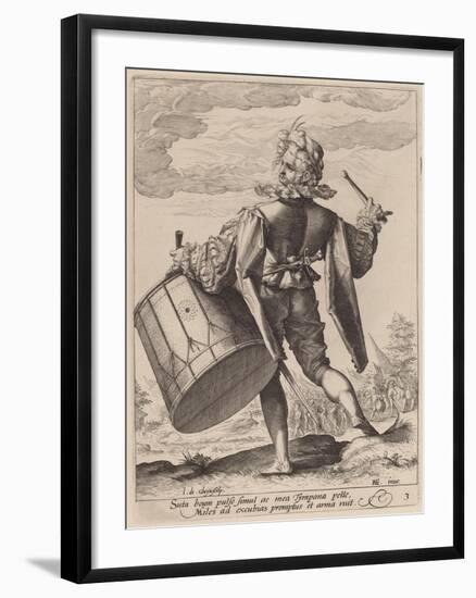 Drummer, engraved by Jacques II de Gheyn, 1587-Hendrik Goltzius-Framed Giclee Print