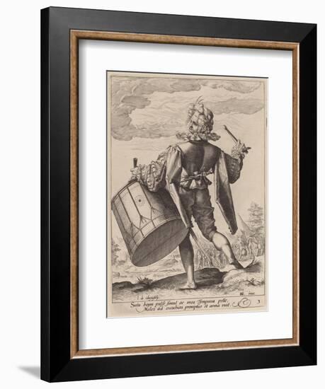 Drummer, engraved by Jacques II de Gheyn, 1587-Hendrik Goltzius-Framed Giclee Print