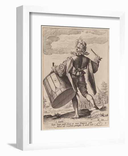 Drummer, engraved by Jacques II de Gheyn, 1587-Hendrik Goltzius-Framed Giclee Print