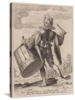 Drummer, engraved by Jacques II de Gheyn, 1587-Hendrik Goltzius-Stretched Canvas