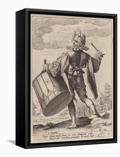 Drummer, engraved by Jacques II de Gheyn, 1587-Hendrik Goltzius-Framed Stretched Canvas