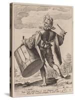 Drummer, engraved by Jacques II de Gheyn, 1587-Hendrik Goltzius-Stretched Canvas