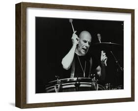 Drummer Eric Delaney Playing at the Forum Theatre, Hatfield, Hertfordshire, 1983-Denis Williams-Framed Photographic Print