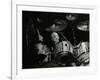 Drummer Eric Delaney Playing at the Forum Theatre, Hatfield, Hertfordshire, 6 May 1983-Denis Williams-Framed Photographic Print