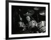 Drummer Eric Delaney Playing at the Forum Theatre, Hatfield, Hertfordshire, 6 May 1983-Denis Williams-Framed Photographic Print