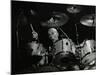 Drummer Eric Delaney Playing at the Forum Theatre, Hatfield, Hertfordshire, 6 May 1983-Denis Williams-Mounted Photographic Print