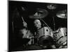 Drummer Eric Delaney Playing at the Forum Theatre, Hatfield, Hertfordshire, 6 May 1983-Denis Williams-Mounted Photographic Print