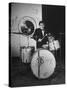 Drummer Gene Krupa Performing at Gjon Mili's Studio-Gjon Mili-Stretched Canvas