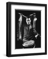 Drummer Gene Krupa Performing at Gjon Mili's Studio-Gjon Mili-Framed Premium Photographic Print