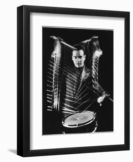 Drummer Gene Krupa Performing at Gjon Mili's Studio-Gjon Mili-Framed Photographic Print