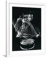 Drummer Gene Krupa Playing Drum at Gjon Mili's Studio-Gjon Mili-Framed Premium Photographic Print