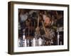 Drummer Ginger Baker of the Band Blind Faith in Concert at the Los Angeles Forum-John Olson-Framed Premium Photographic Print