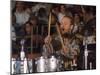 Drummer Ginger Baker of the Band Blind Faith in Concert at the Los Angeles Forum-John Olson-Mounted Premium Photographic Print